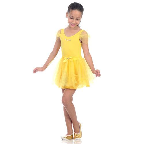 Fantasia Bailarina Amarela Infantil