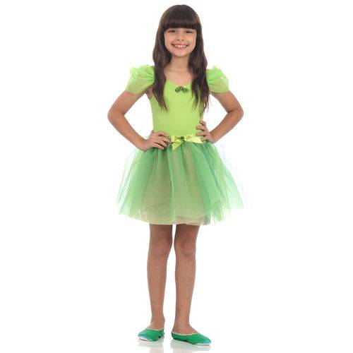 Fantasia Bailarina Verde Limão Infantil