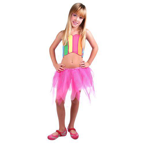 Fantasia Barbie Arco Iris Infantil Pop
