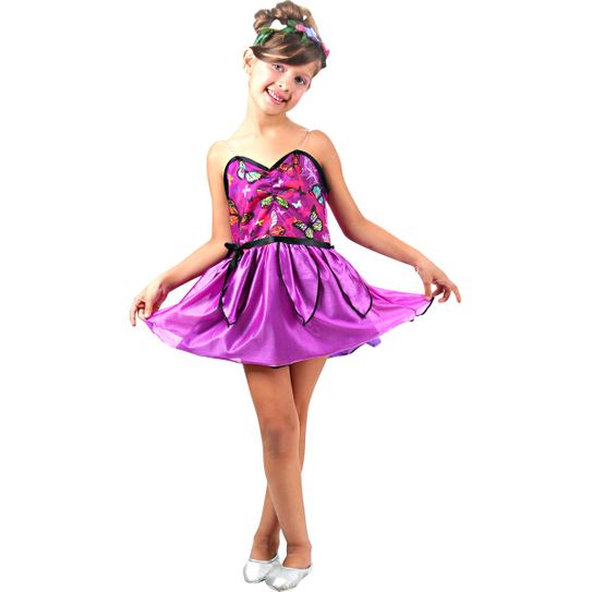 Fantasia Barbie Butterfly Infantil Pop P