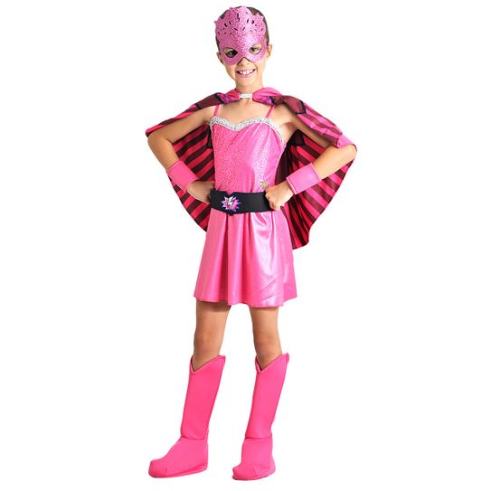 Fantasia Barbie Super Princesa Infantil Luxo P