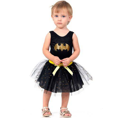 Fantasia Batgirl Bebê Dress - Up 0 a 1 Ano - P 0 - 1