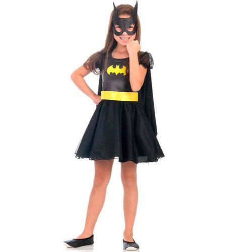 Fantasia Batgirl Princesa Infantil Luxo - P 2 - 4