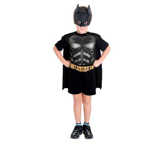 Fantasia Batman Infantil Curto - o Cavaleiro das Trevas Ressurge