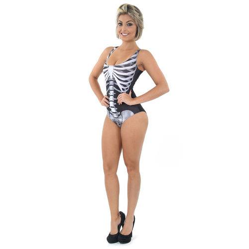 Fantasia Body Esqueleto Adulto - Halloween