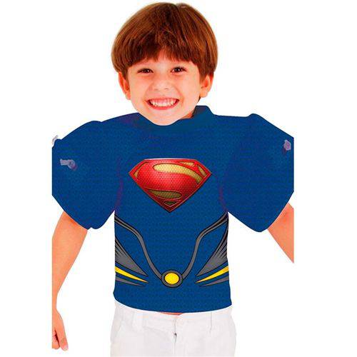 Fantasia com Proteção UV Infantil e Boia do Super Homem / Superman