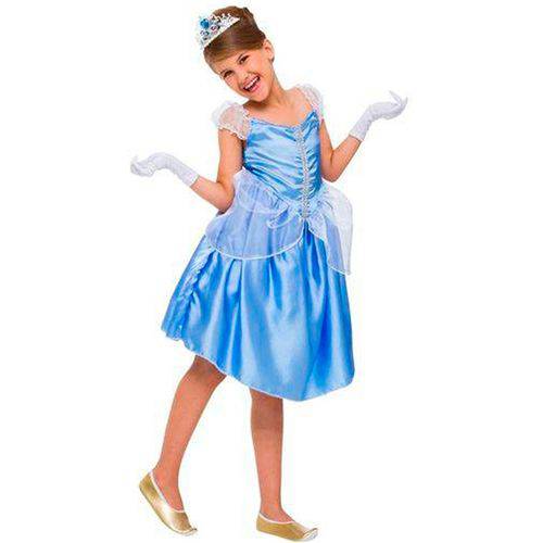 Fantasia da Cinderela Clássico Infantil de Luxo Princesas Disney