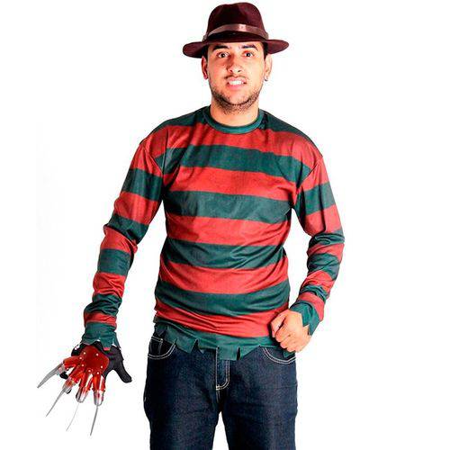 Fantasia Freddy Krueger Adulto Luxo Halloween