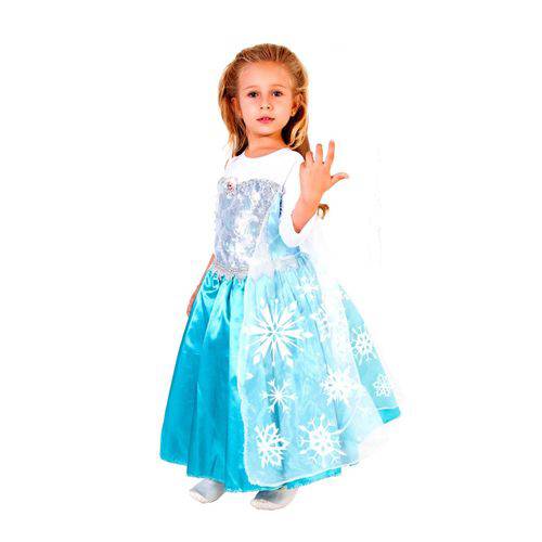 Fantasia Frozen - Princesa Elsa - Premium - Infantil - Rubies