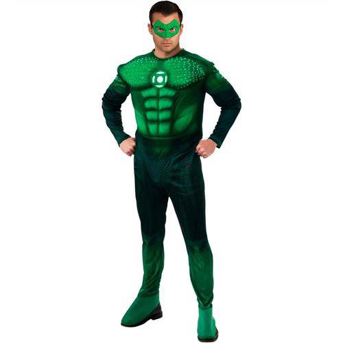Fantasia Hal Jordan Lanterna Verde Adulto Luxo Rubies Fa86 - G 46 - 48