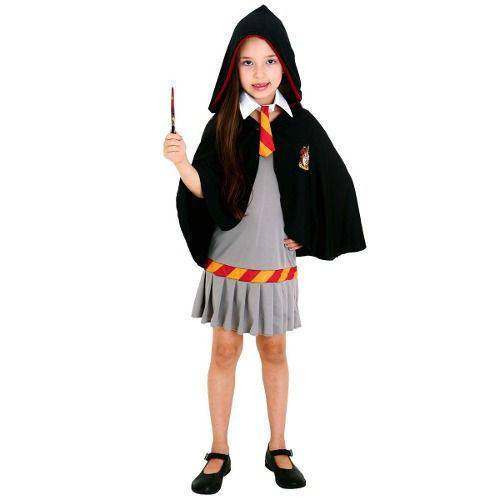 Fantasia Hermione Harry Potter Infantil Vestido Original Warner Bros Sulamericana 23397