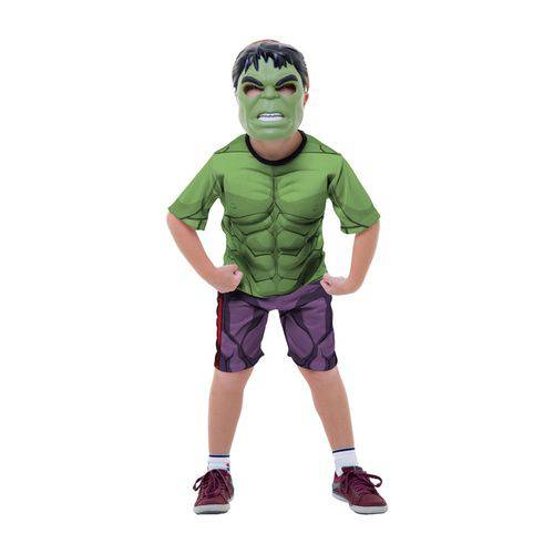 Fantasia Hulk Vingadores Infantil Curta Original Marvel Rubies 1104