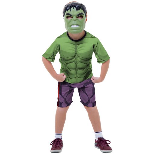 Fantasia Infantil Hulk Curto Clássico