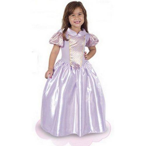 Fantasia Infantil Princesa Sophia Lilas Longo Bm1429