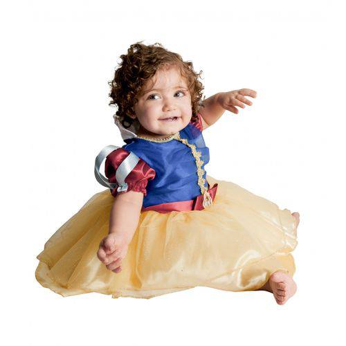 Fantasia Infantil Princesas Disney Baby Branca de Neve - Branca de Neve