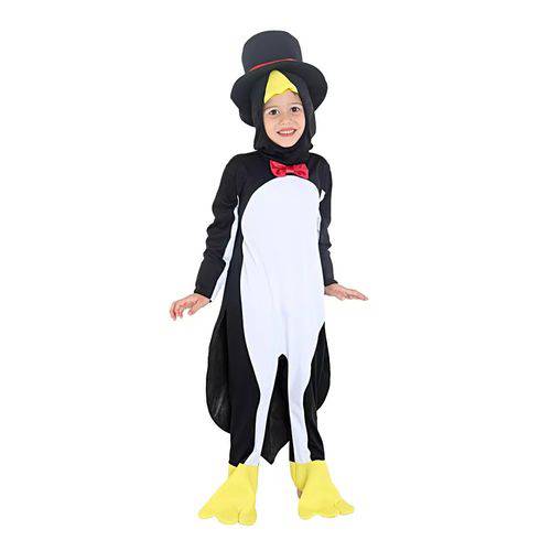 Fantasia Infantil Sulamericana Standard Pinguim G Preto/Branco