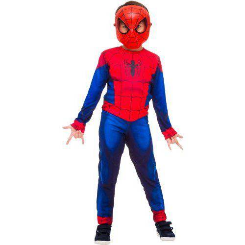 Fantasia Infantil Super Herói Homem Aranha Longa Vingadores
