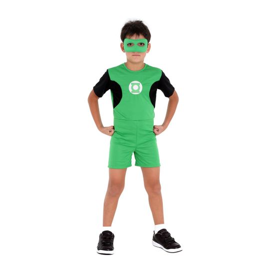 Fantasia Lanterna Verde Infantil Curto P