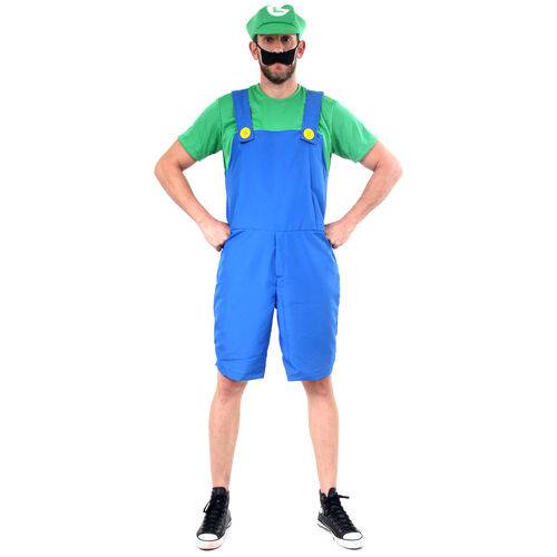 Fantasia Luigi Adulto Verão - Super Mario