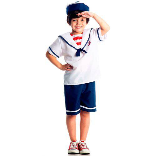 Fantasia Marinheiro Infantil com Chapéu Sulamericana