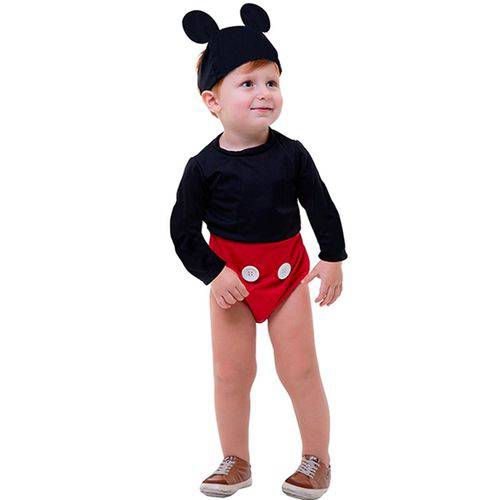 Fantasia Mickey Mouse Baby Disney para Bebe de 1 a 2 Anos - Único 1 - 2