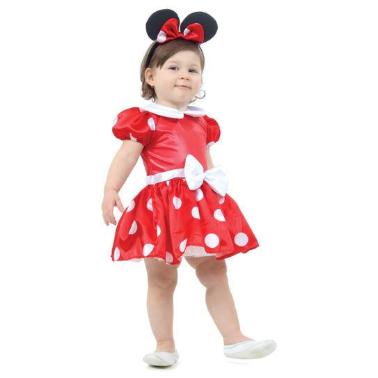 Fantasia Minnie Bebê Vermelha P