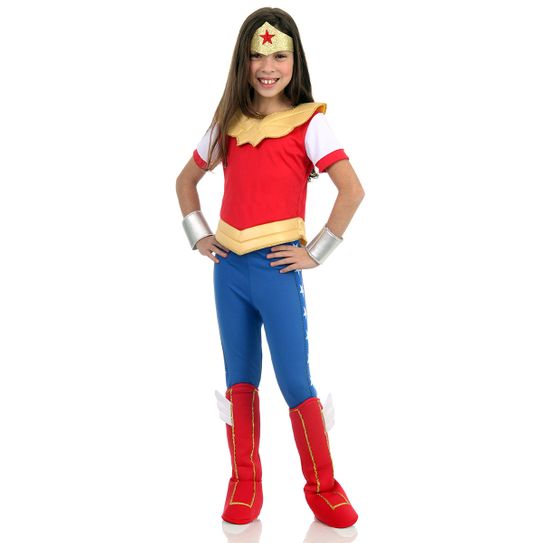 Fantasia Mulher Maravilha Infantil - Super Hero Girls M