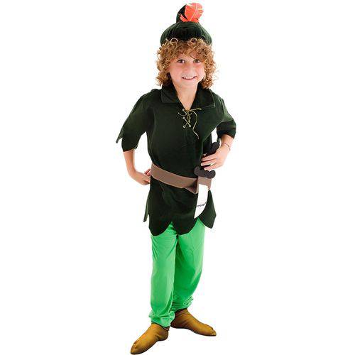 Fantasia Peter Pan Infantil Luxo Completa Sulamericana