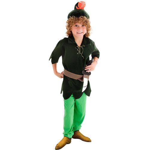 Fantasia Peter Pan Infantil Luxo Completa Sulamericana