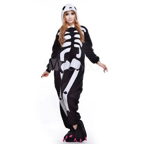 Fantasia Pijama Kigurumi de Esqueleto