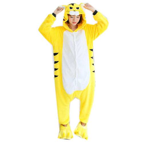 Fantasia Pijama Kigurumi do Tigre Amarelo