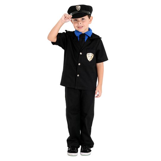 Fantasia Policial Infantil Masculino G