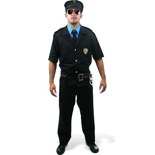 Fantasia Policial Masculino Adulto P