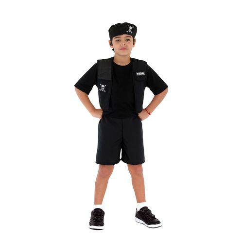 Fantasia Policial Tropa Curto Infantil