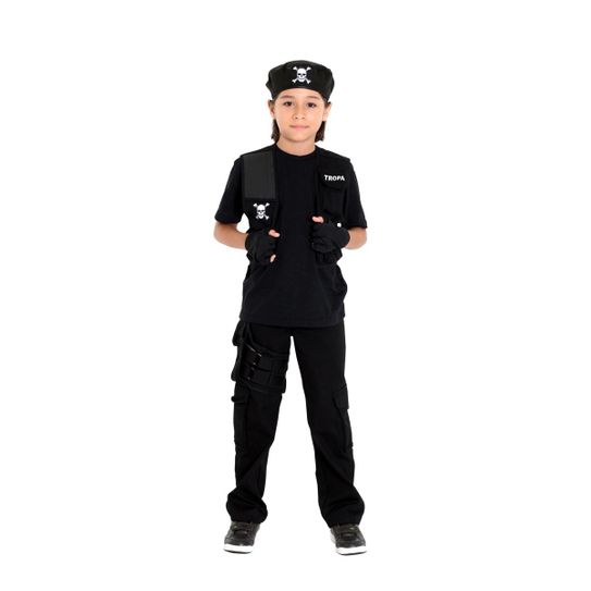 Fantasia Policial Tropa de Elite Infantil P