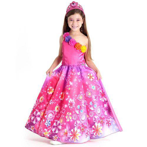 Fantasia Princesa Barbie Secret Door Luxo Tamanho G - Sula