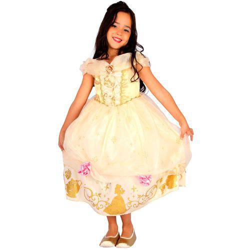 Fantasia Princesa Bela (bela e a Fera) Infantil Luxo Rubies