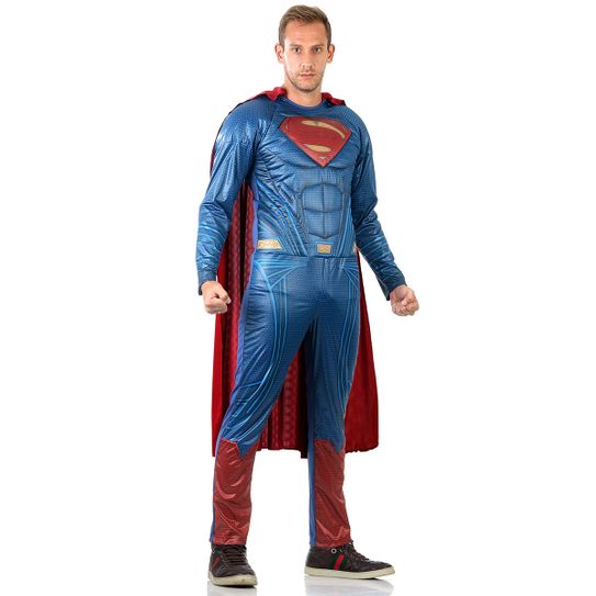 Fantasia Super Homem Adulto - Liga da Justiça P