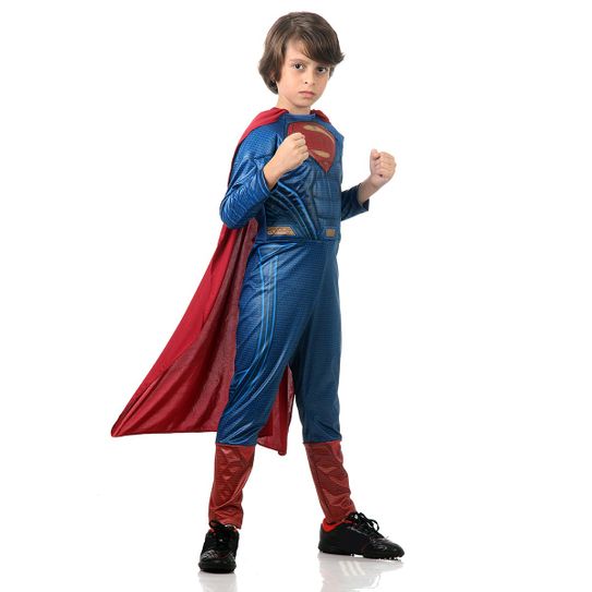Fantasia Super Homem Infantil Luxo - Liga da Justiça M