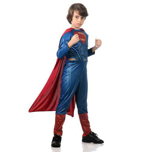 Fantasia Super Homem Infantil Luxo - Liga da Justiça P