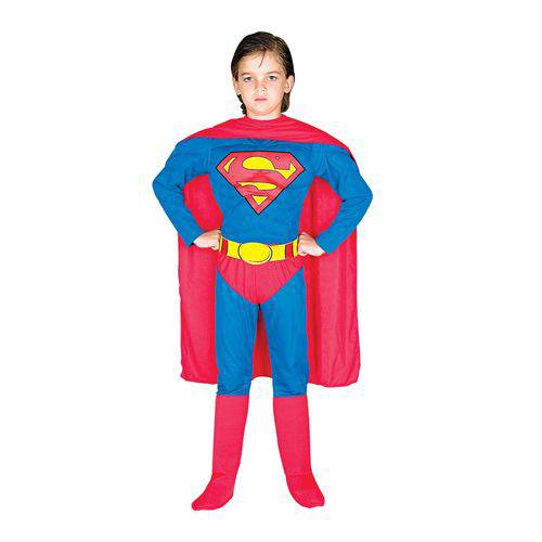 Fantasia Super Homem Infantil Peitoral - Luxo