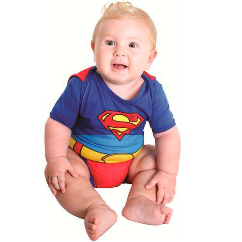 Fantasia Super Homem / Superman Verão Bebê(baby) Sulamericana.