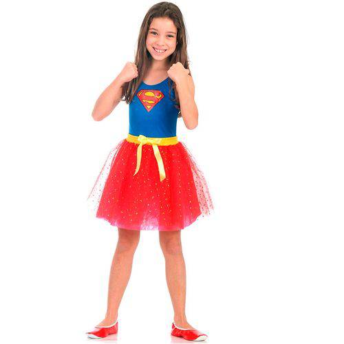 Fantasia Super Mulher Infantil Dress Up
