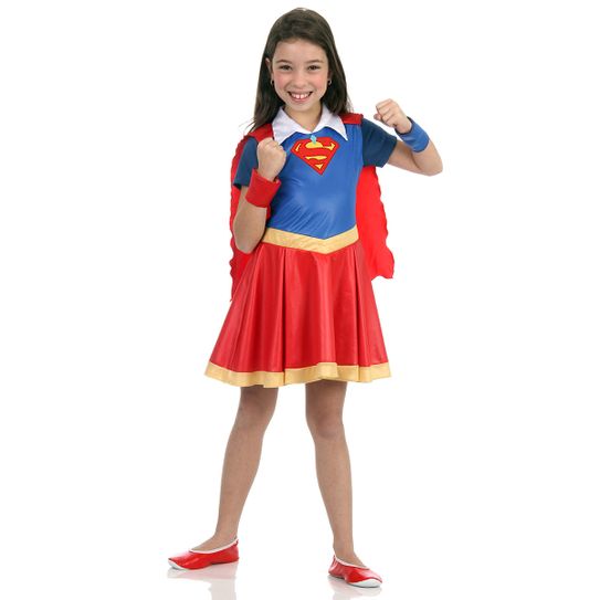 Fantasia Super Mulher Infantil - Super Hero Girls P