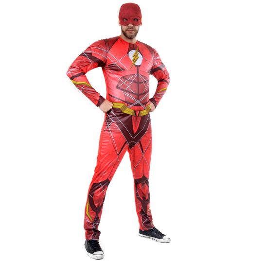Fantasia The Flash Adulto - Liga da Justiça P