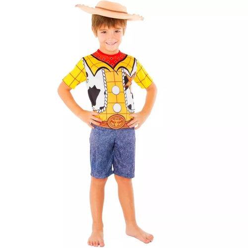 Fantasia Woody Infantil Toy Story com Chapéu Original Disney Rubies 0434