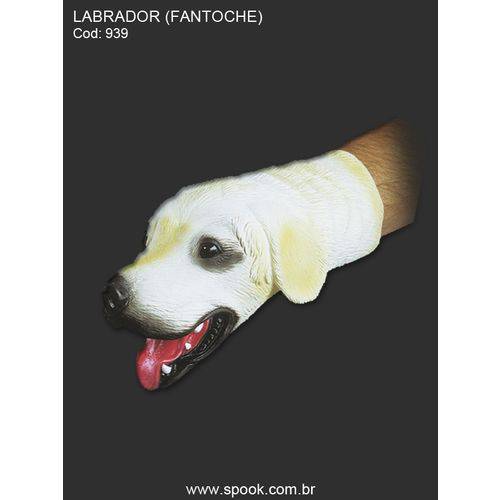 Fantoche Cachorro Labrador - Confeccionado em Látex - Produto de Excelente Qualidade - Lavável e não Solta Tinta