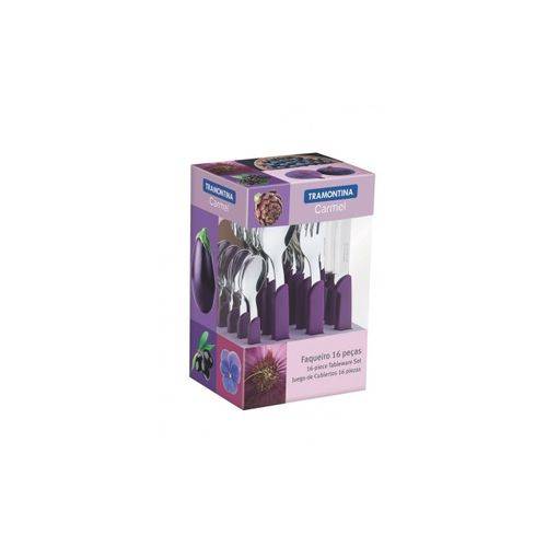 Faqueiro Púrpura Escuro Carmel 16 Peças 23499010