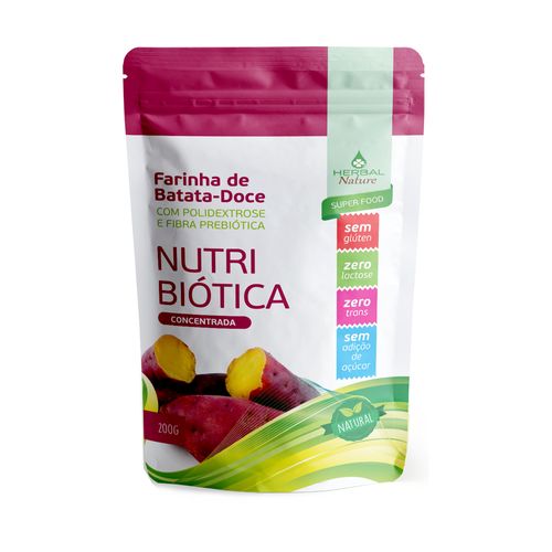 Farinha de Batata-Doce + Prebiótico Nutri Biótica - Herbal Nature - 200g