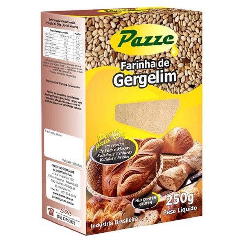 Farinha de Gergelim - 250g - Pazze